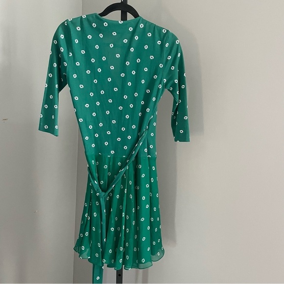 Diane von Furstenberg New Irina Floating Geo Juniper Dress Size 2 - Picture 4 of 7